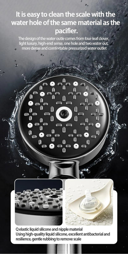 6-Function High-Pressure Shower Head